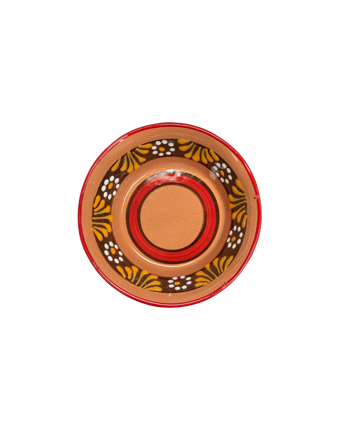 4PCS PLATO POZOLERO TALAVERA ROJO