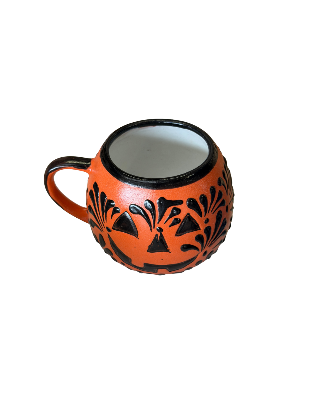 TAZA CALABAZA (ORANGE CON ESPIGA NEGRO)