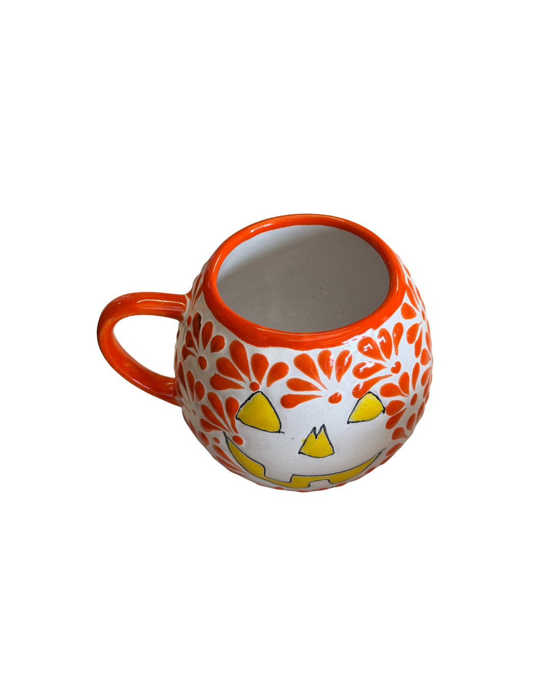 TAZA CALABAZA (ORANGE WITH YELLOW FACE)