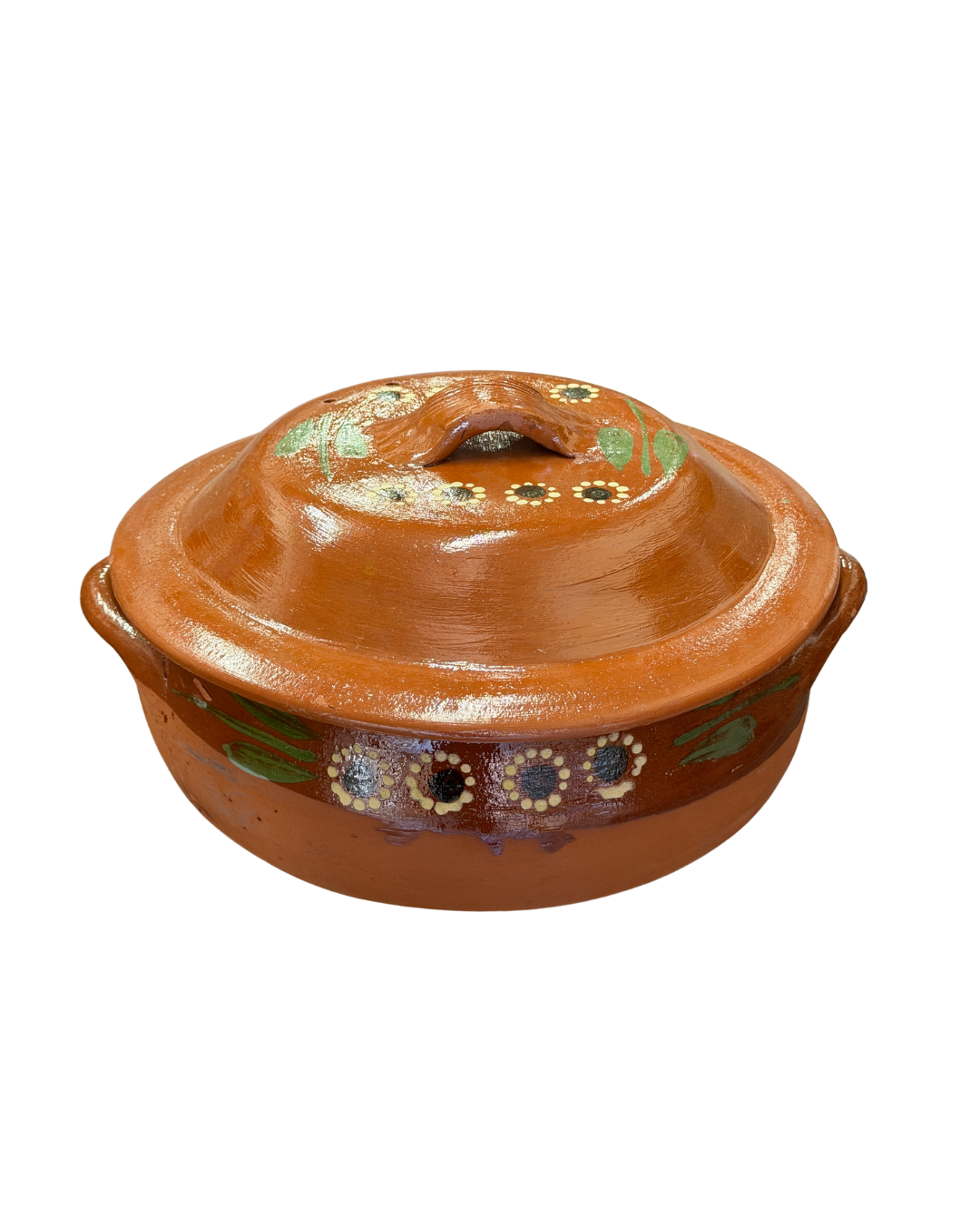 CAZUELA FLOR CON TAPA