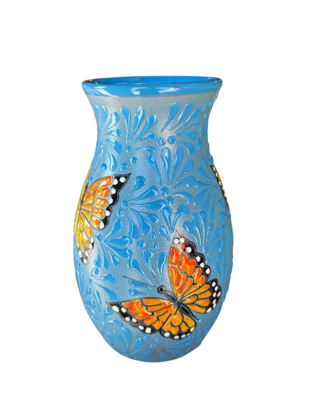 FLORERO AZUL MARIPOSA