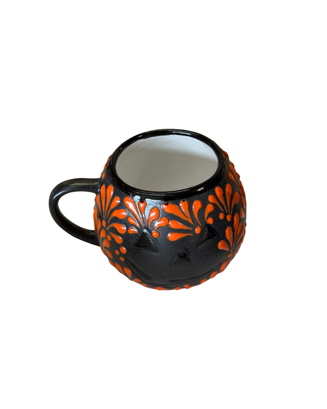 TAZA CALABAZA (BLACK CON ESPIGA ORANGE)