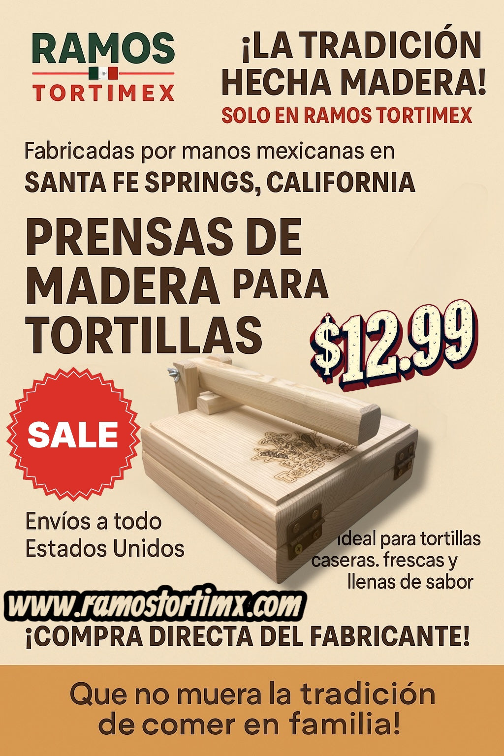 Tortilla Press Small