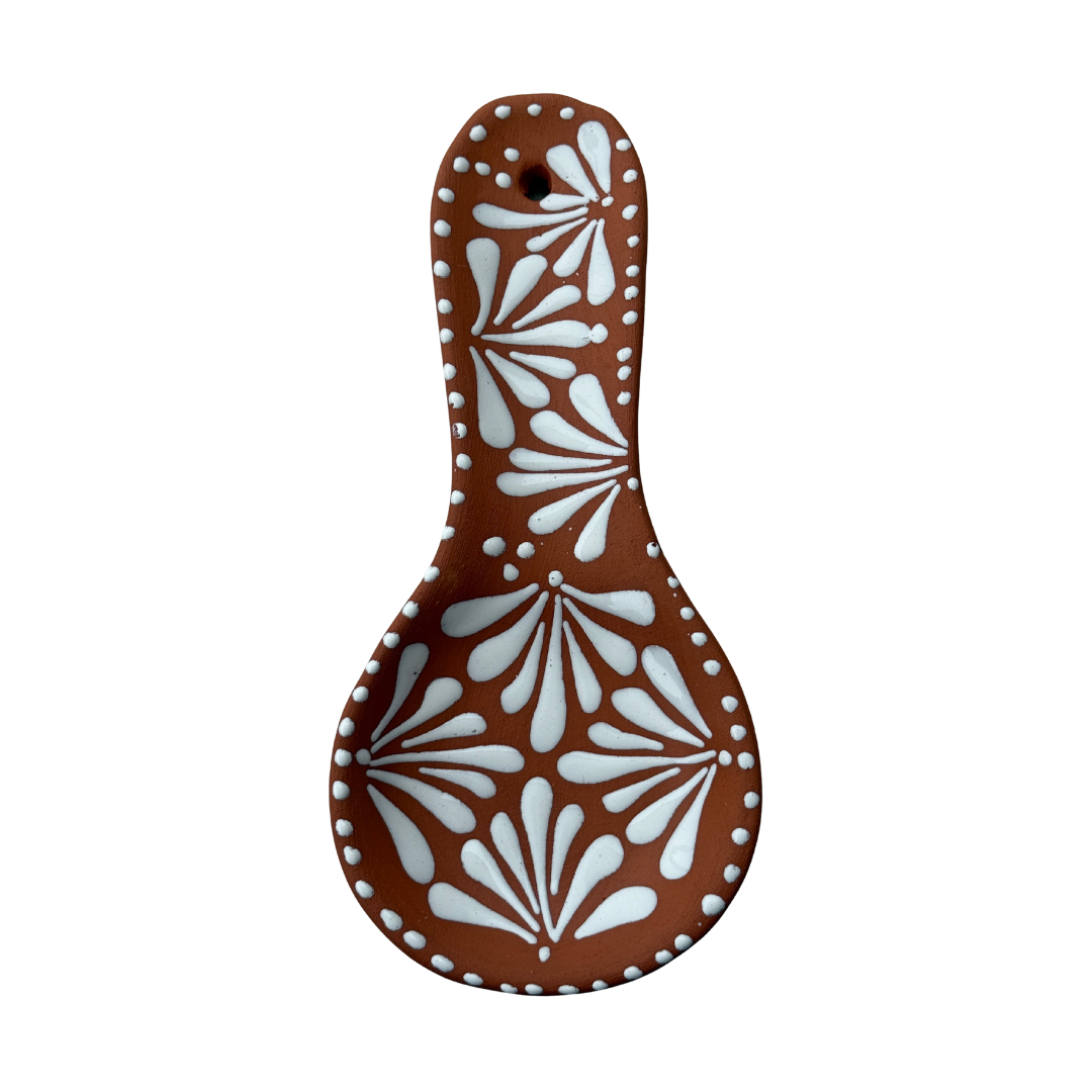 PORTA CUCHARA CAFE CON ESPIGA BLANCA