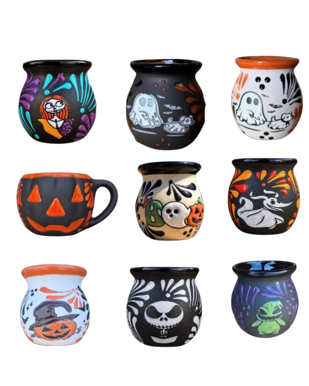 9PCS JALIXCOWEEN DELUXE SALLY, JACK, GHOST, ZERO, PUMPKIN, BABY OOGIE BOOGIE, & BOO
