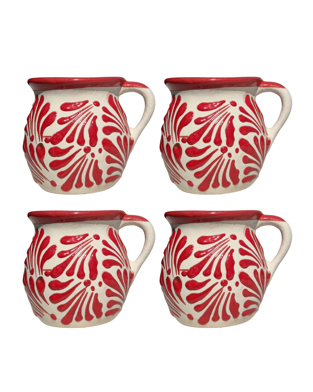 4PCS JARRITO LA CHERRY (RED AND WHITE)