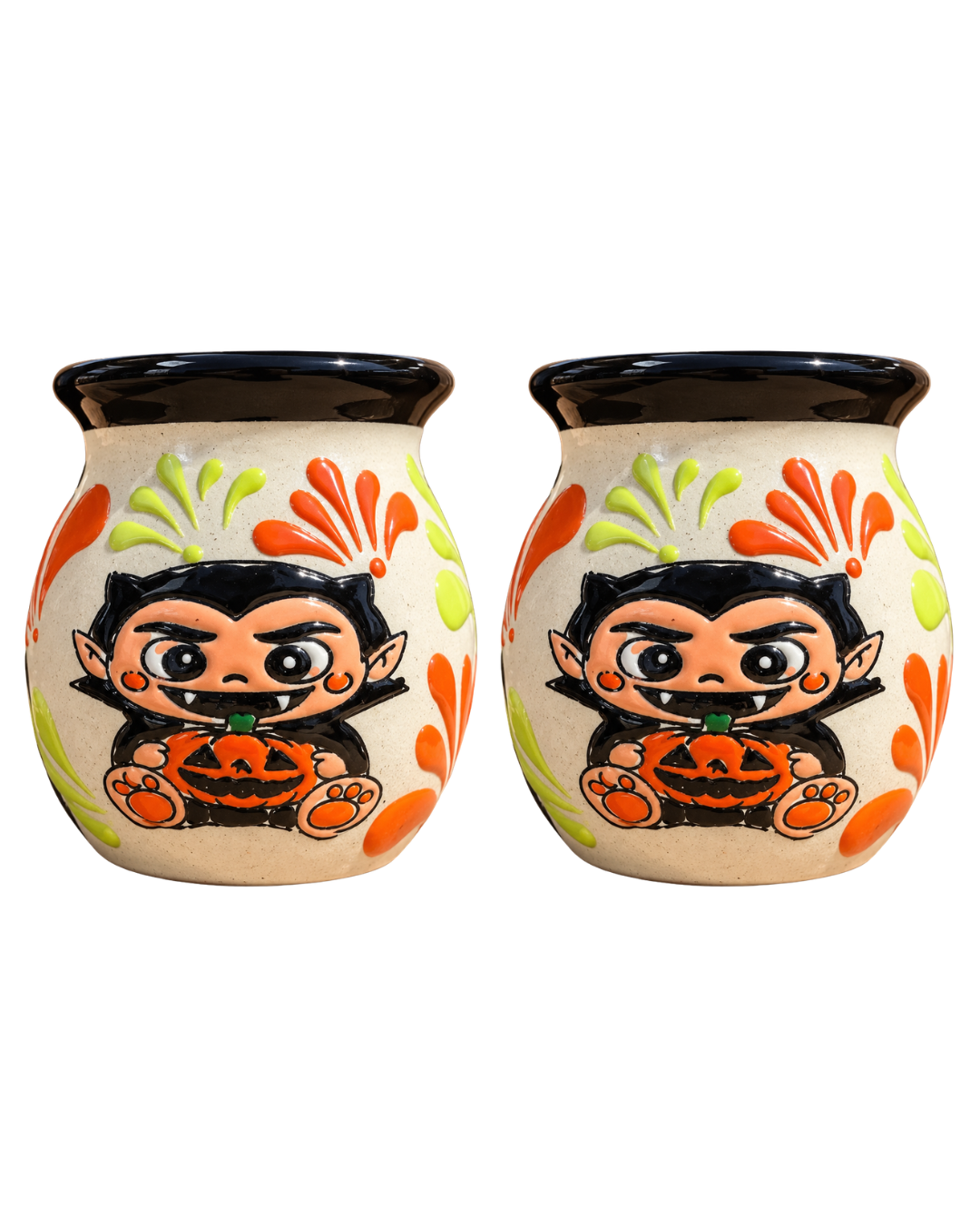 2PCS VAMPIRE WITH PUMPKIN JARRITO