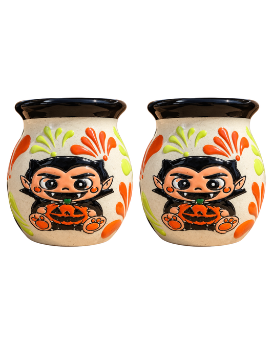 2PCS VAMPIRE WITH PUMPKIN JARRITO