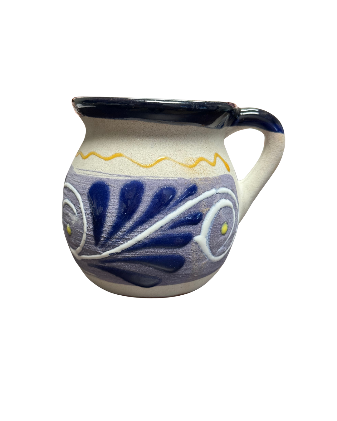 4 PCS JARRITO ENGOBE Y AZUL 350ML/ 12OZ
