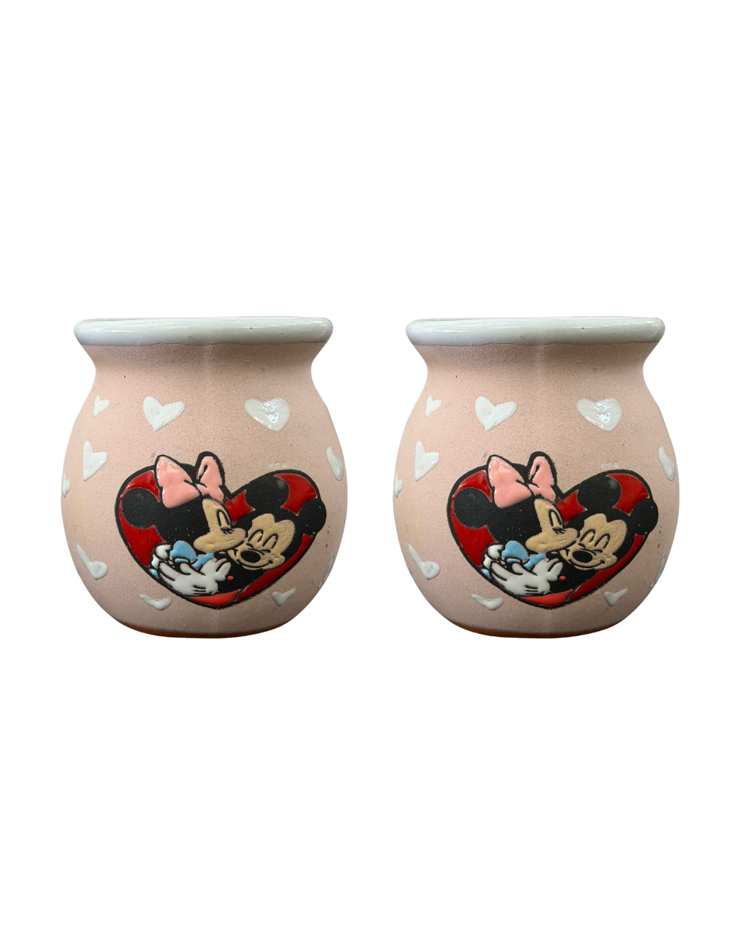 2PCS JARRITO MICKEY & MINNIE PINK