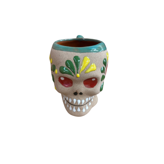 TAZA DIA DE MUERTOS TEAL