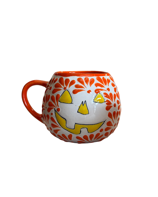 TAZA CALABAZA (ORANGE WITH YELLOW FACE)