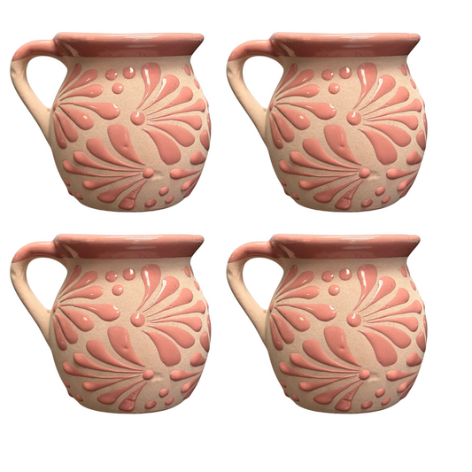 4PCS JARRITO ROSA CON ROSA