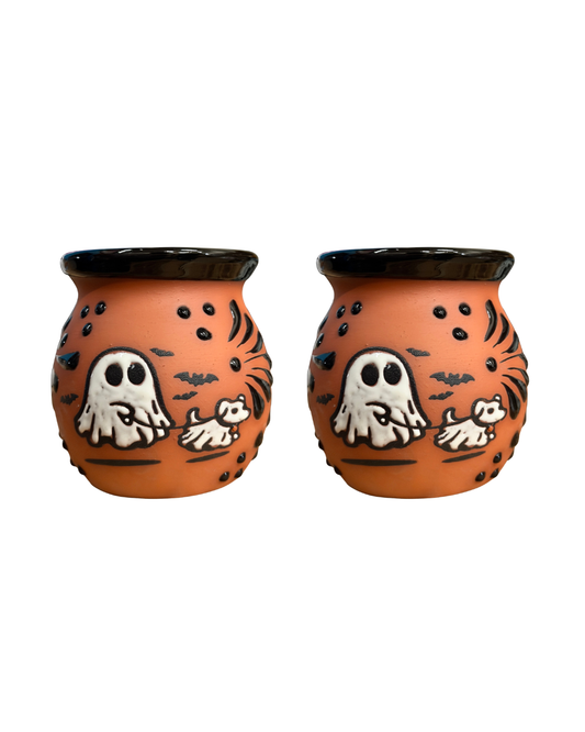 2PCS GHOST JARRITO CAFE CON ESPIGA NEGRO