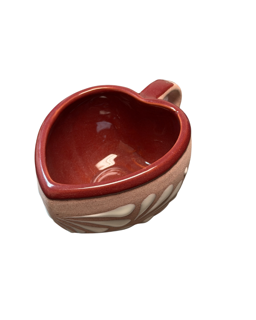 TAZA CORAZON ROSA