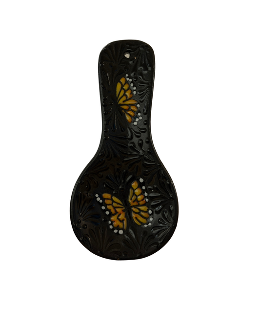 PORTA CUCHARA MARIPOSA NEGRO