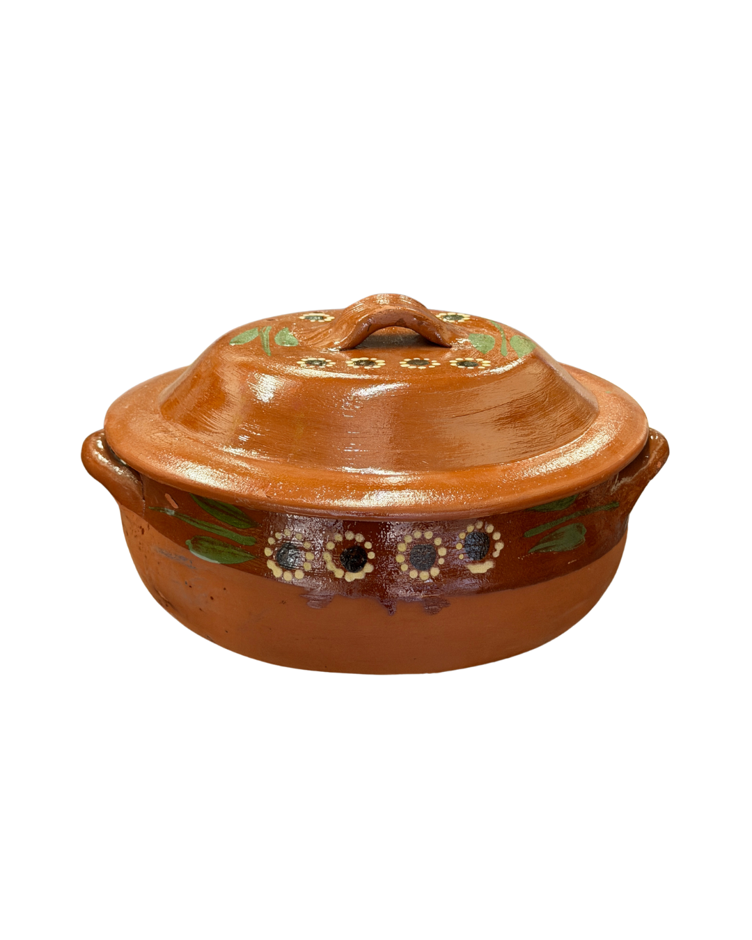 CAZUELA FLOR CON TAPA