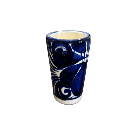 TEQUILERO DE CERAMICA AZUL