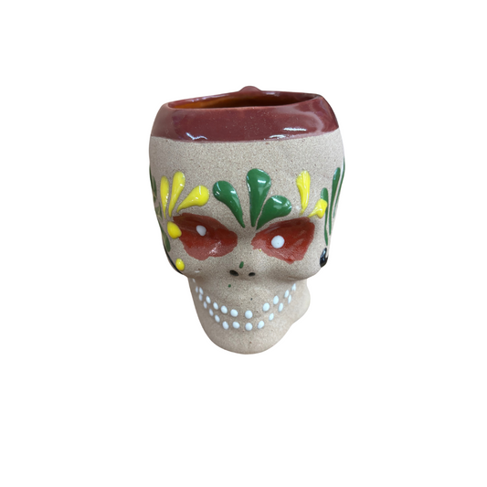 TAZA DIA DE MUERTOS MAROON