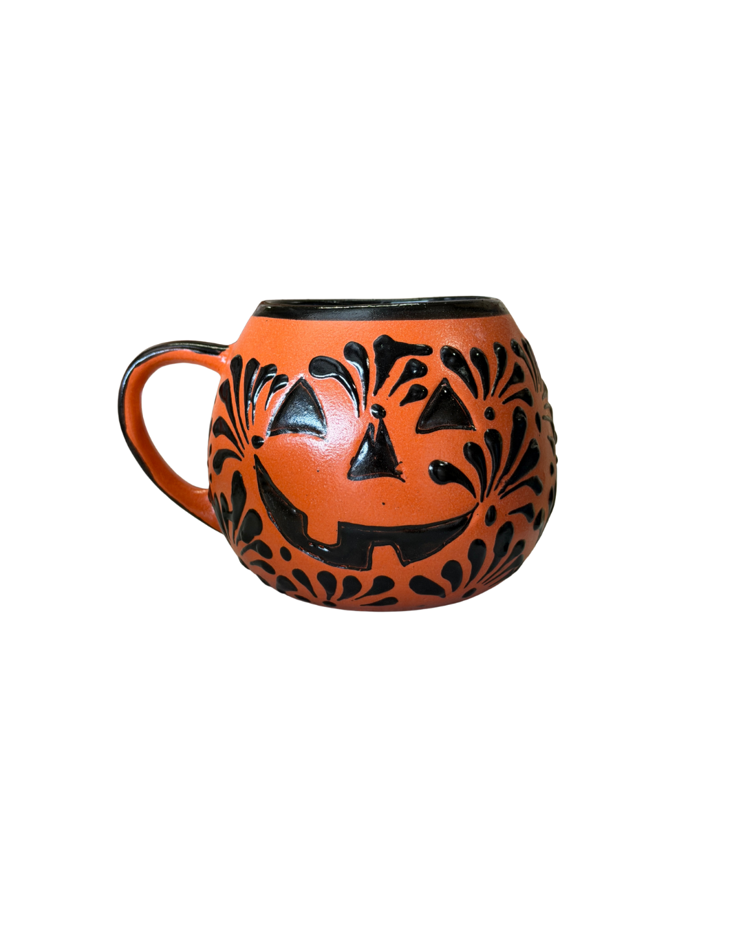 TAZA CALABAZA (ORANGE CON ESPIGA NEGRO)