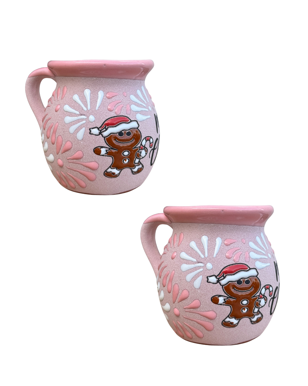 2PCS JARRITO ROSITA Y BLANCO GINGERBREAD