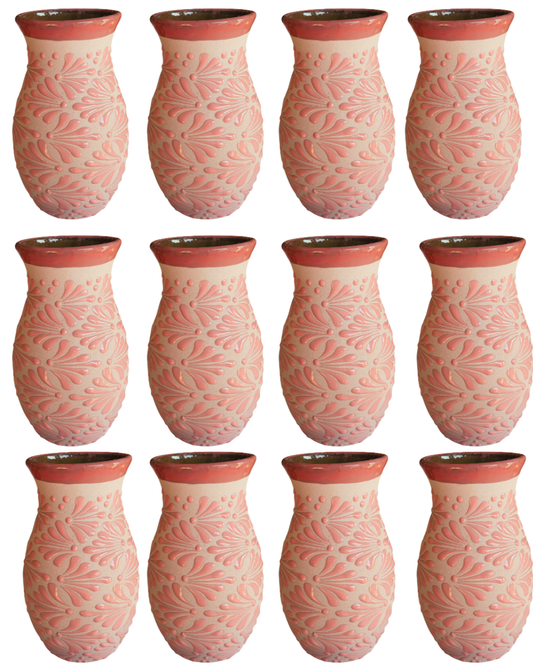 SET DE 12PCS FLORERO ROSITA CON ROSITA