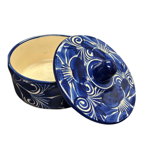 TORTILLERO CERAMICA AZUL