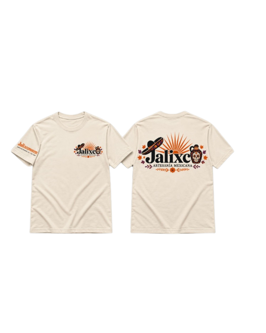 JALIXCO DIA DE MUERTOS T SHIRT CREAM PRE ORDER