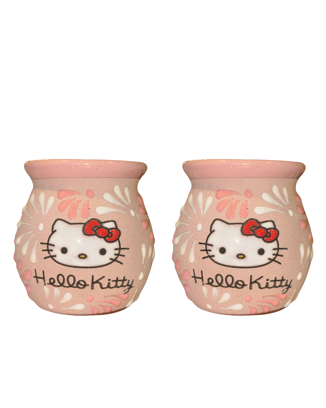 2PCS JARRITO HELLO KITTY BOMBÓN (ROSA CON ROSA)