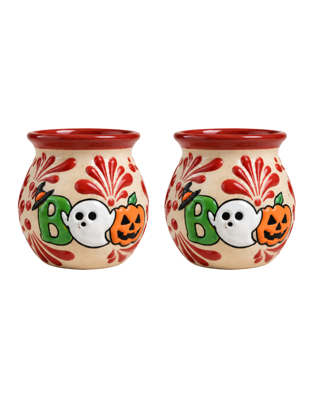 2PCS BOO RED JARRITO