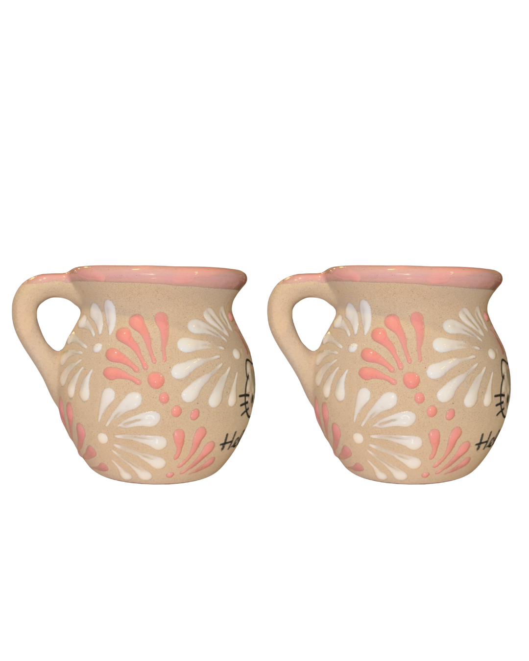 2PCS JARRITO HELLO KITTY PASTEL (BLANCO CON ROSA)