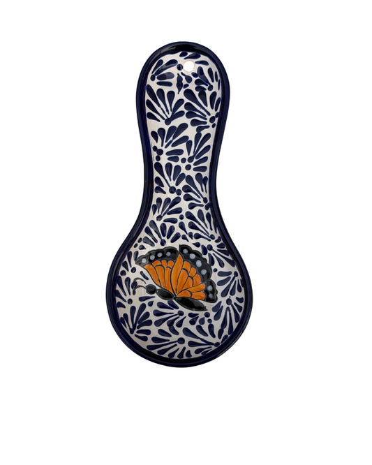 PORTA CUCHARA AZUL MARIPOSA