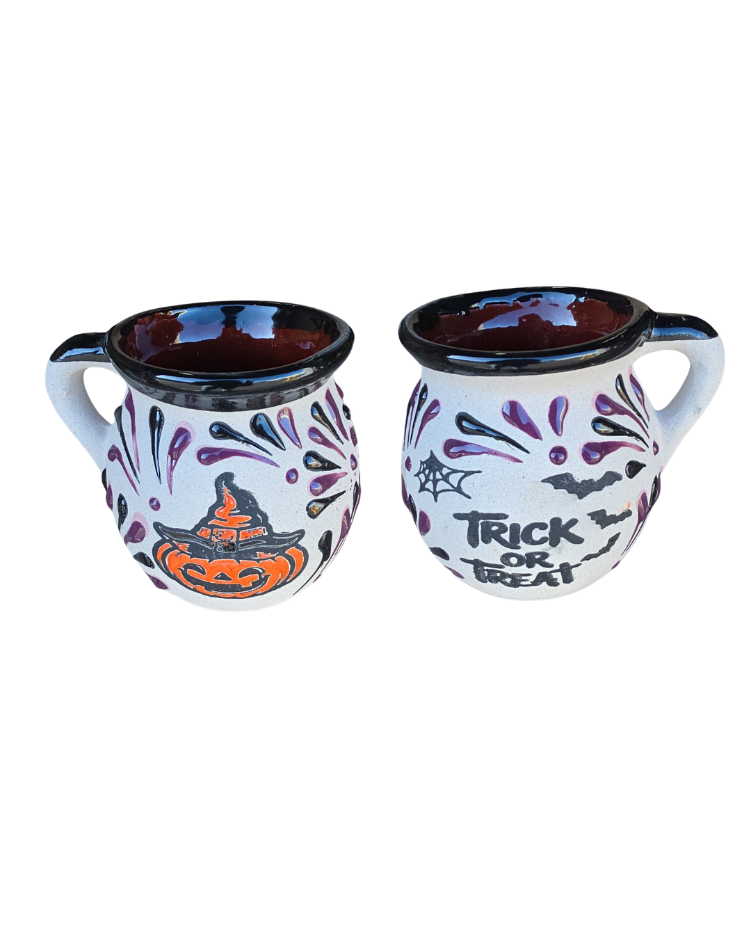2PCS  PUMPKIN TRICK OR TREAT JARRITO