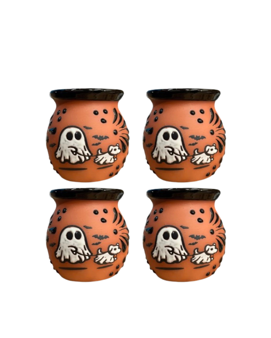 4PCS GHOST JARRITO CAFE CON ESPIGA NEGRO