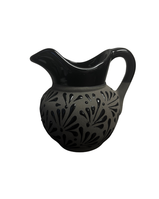 JARRA ENGOBE NEGRO CON NEGRO 1LT