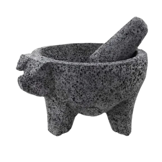 MOLCAJETE PUERQUITO PIEDRA 8"