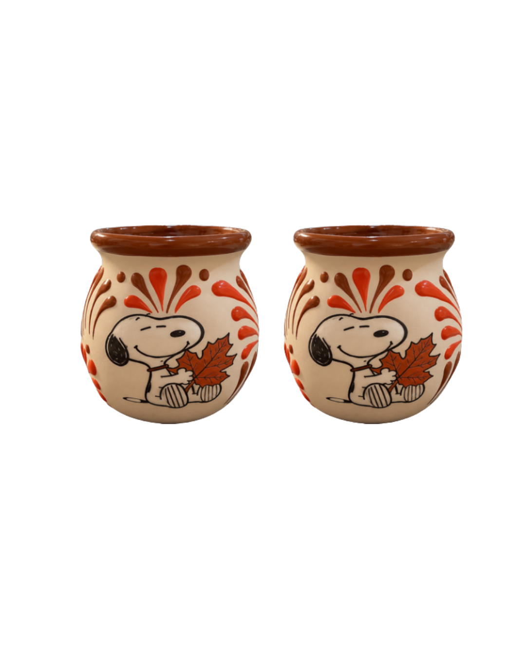 2PCS SNOOPY FALL JARRITO