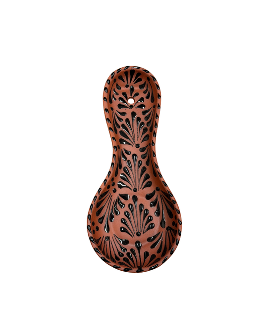 PORTA CUCHARA BROWN WITH BLACK ESPIGA