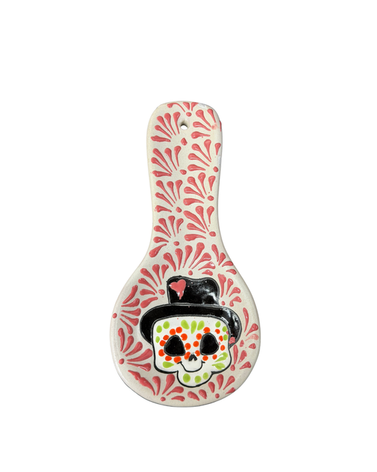 PORTA CUCHARA CALAVERA PINK (CALAVERA MAY VARY)