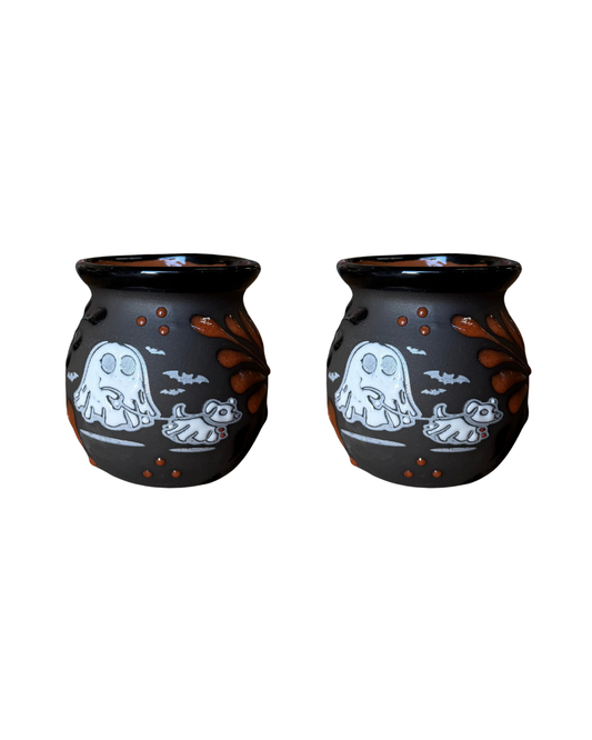 2PCS GHOST WALKING DOG JARRITO BLACK WITH BROWN ESPIGA