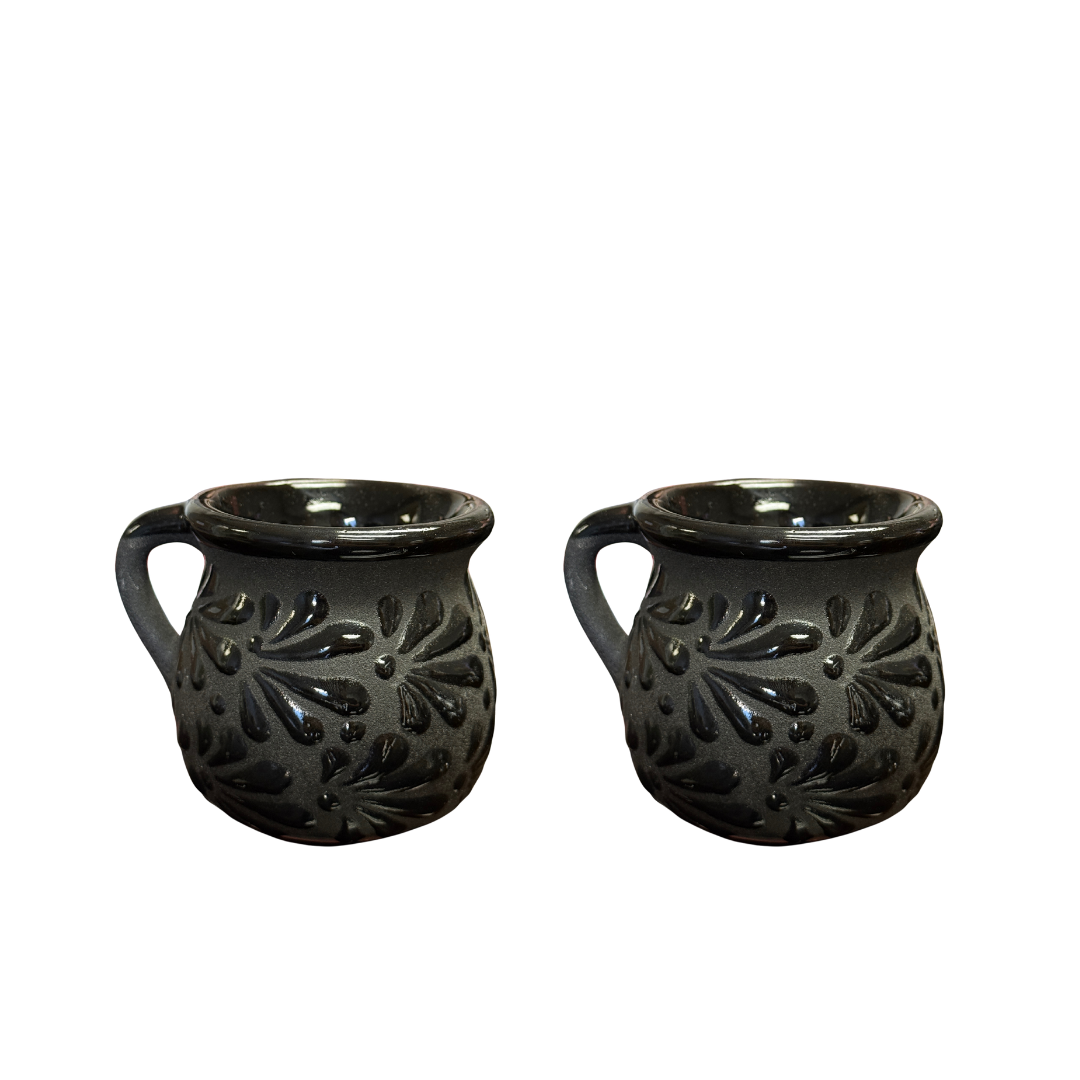2 PC SET JARRITO NEGRO 6OZ