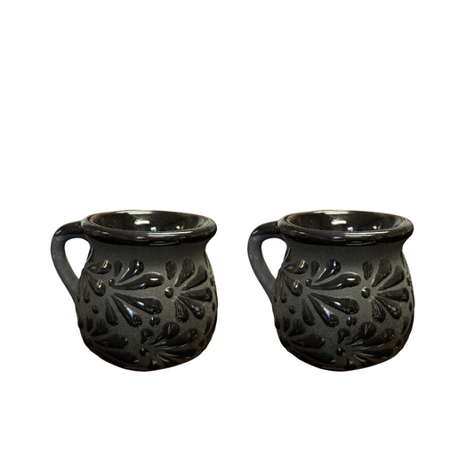 2 PC SET JARRITO NEGRO 6OZ
